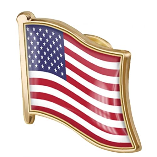Ayrsjcl 1 stück Amerikanische Flagge Pin Abzeichen Metall Revers Pin Brosche USA Vereinigte Staaten von Flagge Revers Pin Neuheit Zubehör von Ayrsjcl