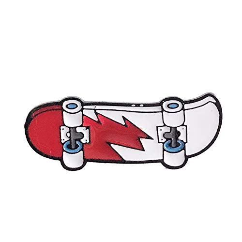 Ayrsjcl Unisex Cartoon Skateboard Broschen Skating Pin Für Kühle Jacken Pin Abzeichen Schmuck Schmuck Rot von Ayrsjcl