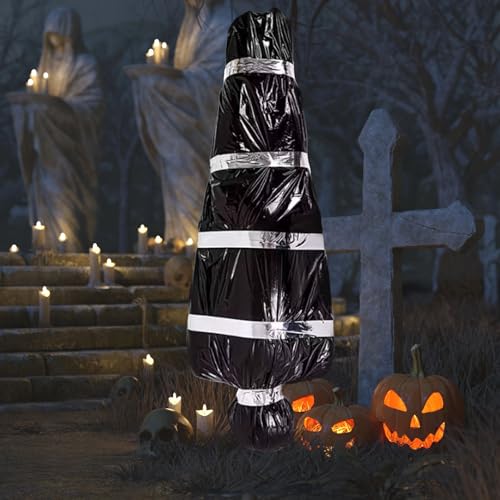 Ayucanpeng Halloween Deko Leiche Requisiten,150 cm Halloween Leichensack,Gruselige Aufblasbarer Leiche, Hängende Deko Gefälschte Leiche Requisiten,Deko Garten Terrasse Rasen von Ayucanpeng