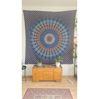 Ayurpark Tapestry With Peacock Mandala | Cotton Wall Hanging Artistic Decoration Beach Blanket 200 X 220 cm Ayurpark Tapestry With Peacock Mandala | Cotton Wall Hanging Artistic Decoration Beach Blanket 200 X 220 cm von ShivaliMandala