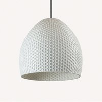 Deckenleuchte - Weiß Modern Hive- Bohemian [Hivedome] Aus Zuckerrohr [B50cmxh50cm] von AyusDesign