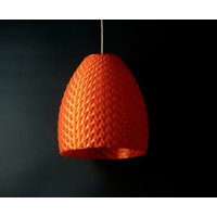 Gewebte Pendelleuchte-Ember Gewebt Lampenschirm-Rattan Lampe-Leuchte-Hängelampe-Deckenleuchte-27cmx32cm von AyusDesign