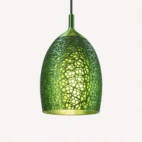 Grüner Wald Lampenschirm - Pendelleuchte Einzigartiges Licht | Blatt W20cm X H40cm von AyusDesign