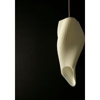 Wellen-Lampenschirm | Pendelleuchte Moderne Beleuchtung Home Hängelampe Deckenleuchte Hausdekor Art Déco B28cm X H46cm von AyusDesign