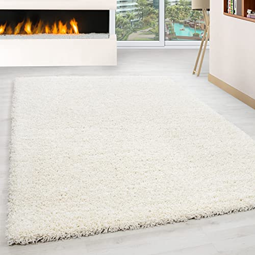 Ayyildiz Teppich-Hochflor Shaggy Teppich Unicolor einfarbig Wohnzimmer Flauschig, Polypropylen, Creme, 80 X 250 Ayyildiz Teppich-Hochflor Shaggy Teppich Unicolor einfarbig Wohnzimmer Flauschig, Polypropylen, Creme, 80 X 250 von Ayyildiz Teppich