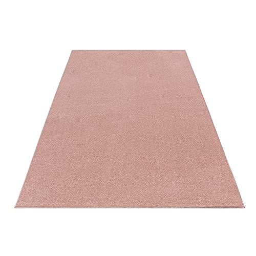 Teppich Läufer Wohnzimmer Rosa 60x100 Unicolor - Einfarbig aus Polypropylen Stilvoll Günstig von Ayyildiz Teppich