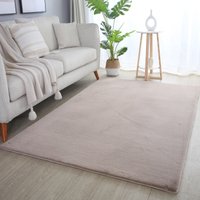 Ayyildiz Teppiche Hochflor-Teppich "POUFFY 5100", rechteckig, 20 mm Höhe, Läufer, weicher glatter Softflor, Kaninchen Fell Haptik, waschbar von Ayyildiz Teppiche