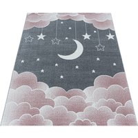 Ayyildiz Teppiche Kinderteppich "FUNNY 2101", rechteckig, Kinder Mond Sterne Motivteppich von Ayyildiz Teppiche