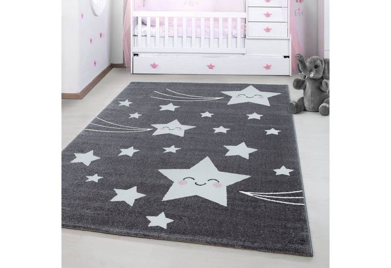 Ayyildiz Teppiche Kinderteppich Kids 610, rechteckig, Höhe: 12 mm, auch in rund, Motiv Sterne, Kurzflor Ayyildiz Teppiche Kinderteppich Kids 610, rechteckig, Höhe: 12 mm, auch in rund, Motiv Sterne, Kurzflor von Ayyildiz Teppiche