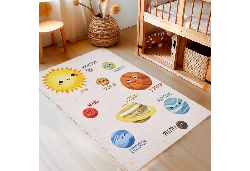 Ayyildiz Teppiche Kinderteppich PLAY 2019, rechteckig, Höhe: 8 mm, rutschhemmend, Motiv Weltall, Monde, Sonnensystem, Kurzflor Ayyildiz Teppiche Kinderteppich PLAY 2019, rechteckig, Höhe: 8 mm, rutschhemmend, Motiv Weltall, Monde, Sonnensystem, Kurzflor von Ayyildiz Teppiche