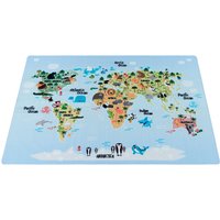 Ayyildiz Teppiche Kinderteppich "PLAY 2917", rechteckig, robuster Kurzflor, Weltkarte,Kinderzimmer von Ayyildiz Teppiche