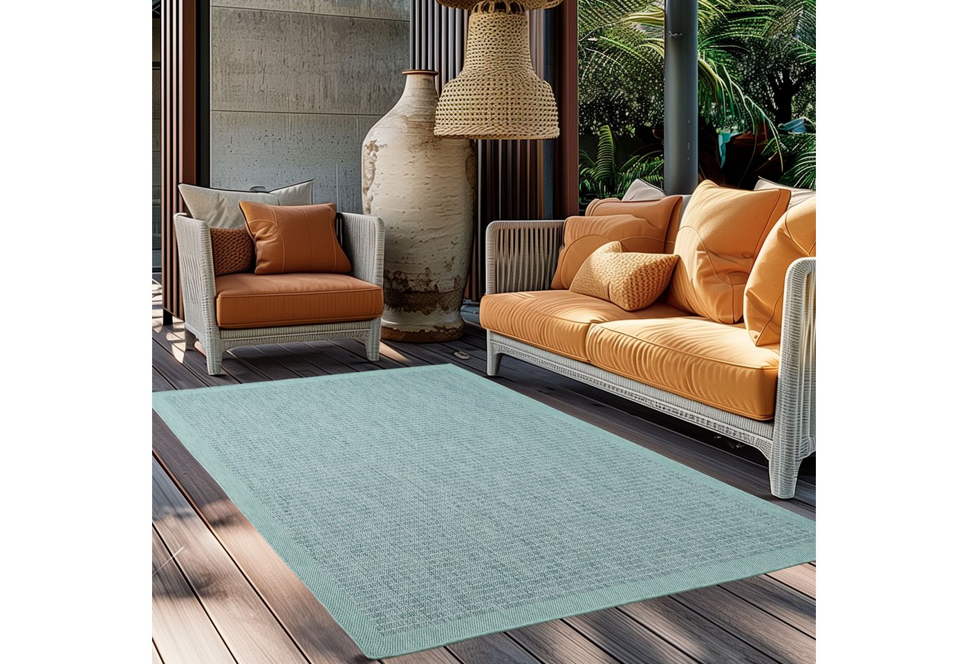 Ayyildiz Teppiche Outdoorteppich GIZA 1410, rechteckig, Höhe: 3 mm, Läufer, In- und Outdoor, Wetterfest, Wasserabweisend, robust von Ayyildiz Teppiche
