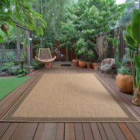 Ayyildiz Teppiche Outdoorteppich "TIMBER 1402" rechteckig 5 mm Höhe Läufer, In und Outdoor, Jute Sisal Optik, Wohnzimmer, Aussenbereich von Ayyildiz Teppiche