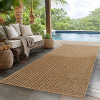 Ayyildiz Teppiche Outdoorteppich "TIMBER 1404", rechteckig, 5 mm Höhe, Läufer, In und Outdoor, Jute Sisal Optik, Wohnzimmer, Aussenbereich von Ayyildiz Teppiche