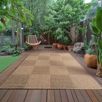 Ayyildiz Teppiche Outdoorteppich "TIMBER 1405", rechteckig, 5 mm Höhe, Läufer, In und Outdoor, Jute Sisal Optik, Wohnzimmer, Aussenbereich von Ayyildiz Teppiche