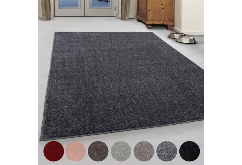 Ayyildiz Teppiche Teppich ATA, rechteckig, Höhe: 10 mm, Kurzflor, uni, große Farbauswahl, robust, auch als Läufer und in rund von Ayyildiz Teppiche
