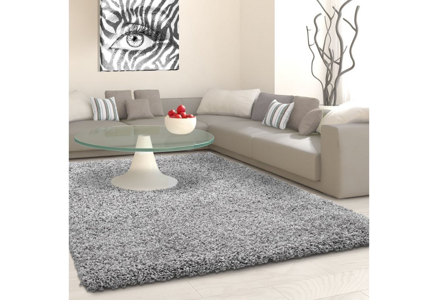 Hochflor-Teppich Life Shaggy 1500, Ayyildiz Teppiche, rechteckig, Höhe: 30 mm, Langflor, uni, große Farbauswahl, robust, auch als Läufer und in rund von Ayyildiz Teppiche