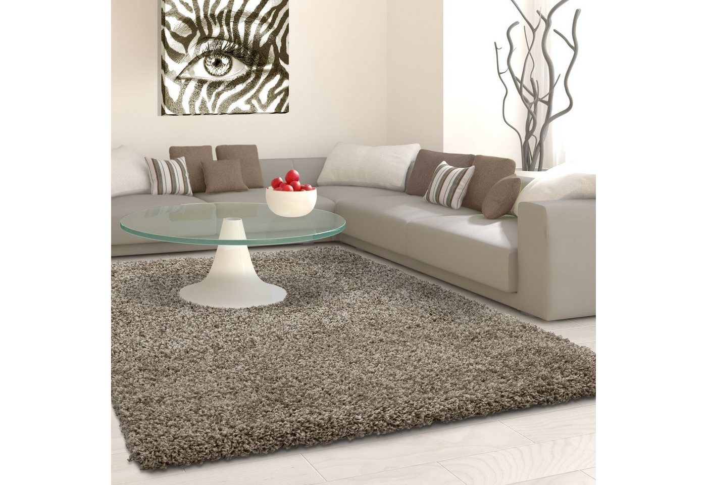 Hochflor-Teppich Life Shaggy 1500, Ayyildiz Teppiche, rechteckig, Höhe: 30 mm, Langflor, uni, große Farbauswahl, robust, auch als Läufer und in rund von Ayyildiz Teppiche