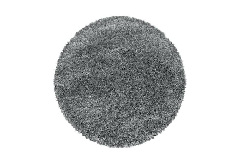 Stilvoll Günstig Hochflor-Teppich für Wohnzimmer und Schlafzimmer Unicolor - Einfarbig, Rund, Höhe: 30 mm von Stilvoll Günstig
