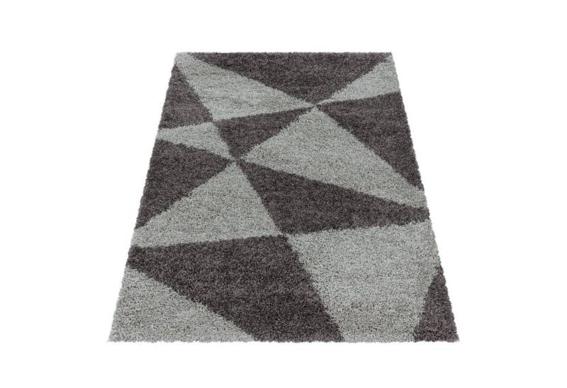 Hochflor-Teppich für Wohnzimmer und Schlafzimmer Geometrisches Design, Stilvoll Günstig, Rechteck, Höhe: 30 mm von Stilvoll Günstig