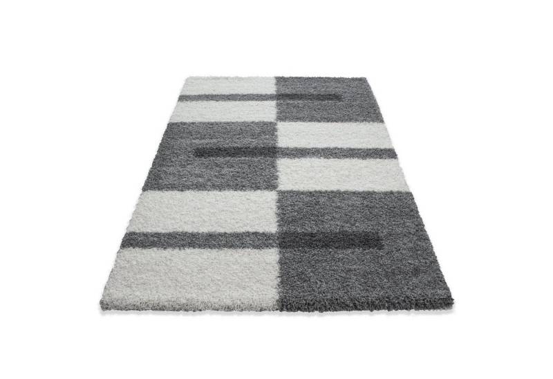 Stilvoll Günstig Hochflor-Teppich Teppich für den Flur oder Küche Kariertes Design, Läufer, Höhe: 30 mm von Stilvoll Günstig