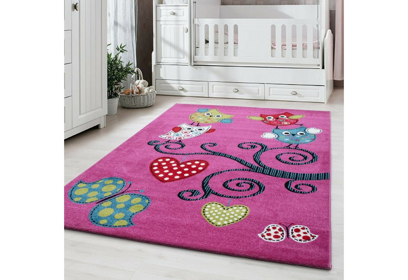 Kinderteppich, Homtex, 80 x 150 cm, Kinderteppiche rechteckig 11 mm Kurzflor Teppich für Kinder von Homtex