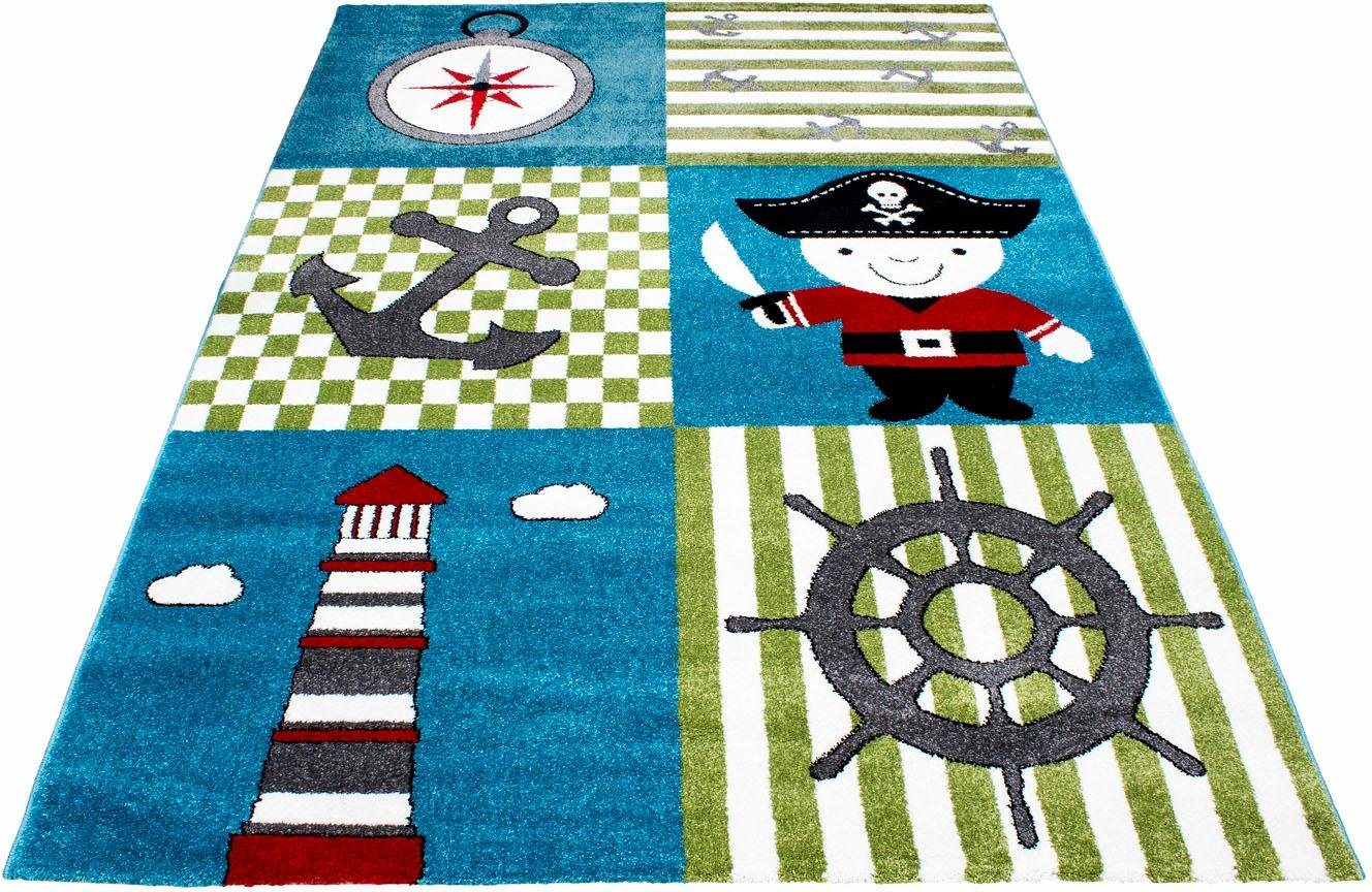 Kinderteppich Kids 450, Ayyildiz Teppiche, rechteckig, Höhe: 12 mm, Piraten und Seeräuber Motiv von Ayyildiz Teppiche