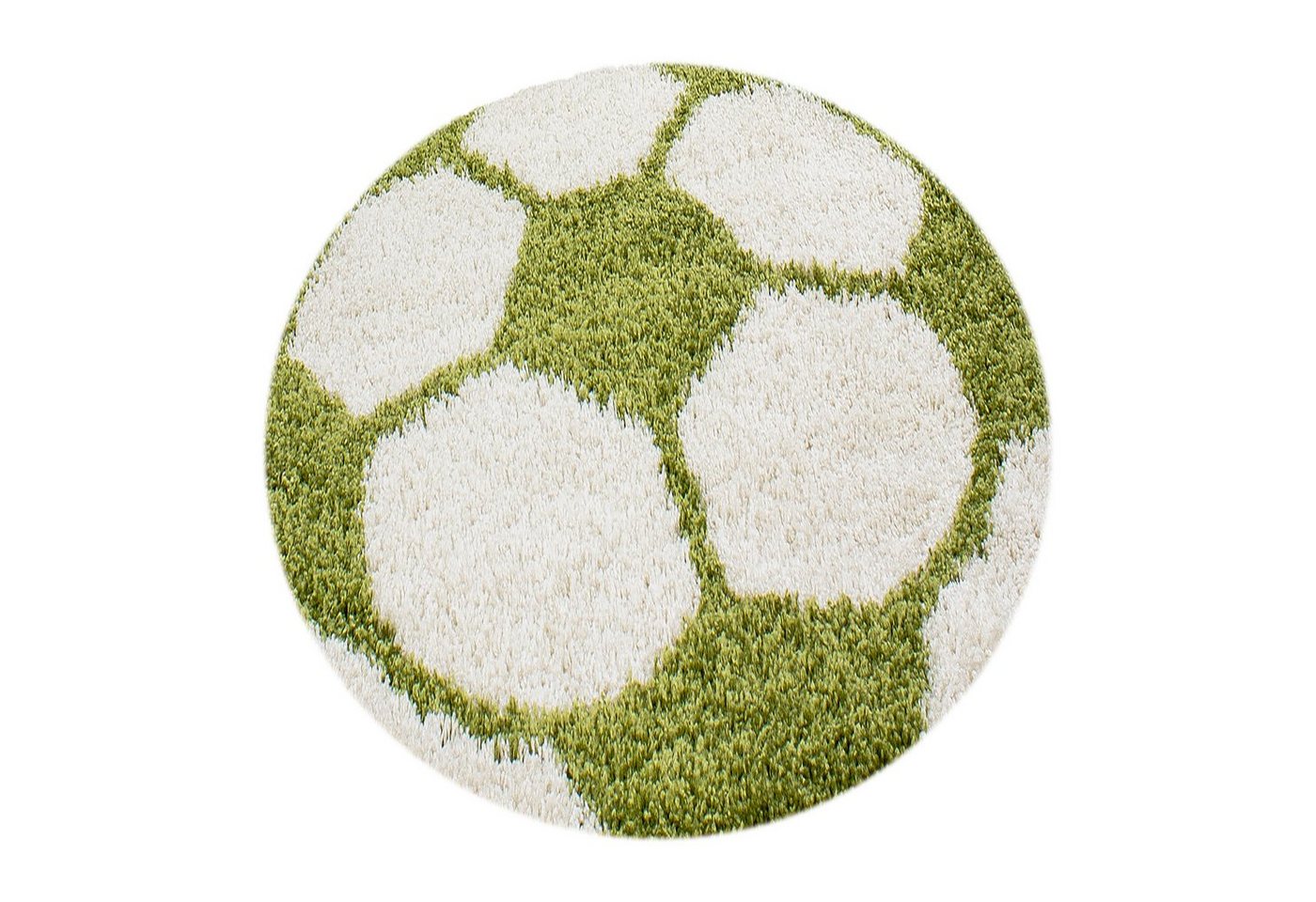 Kinderteppich für Spiel-Kinderzimmer Fußball-Design für Jungs und Mädchen, Ayyildiz Teppiche, Rund, Höhe: 30 mm von Ayyildiz Teppiche