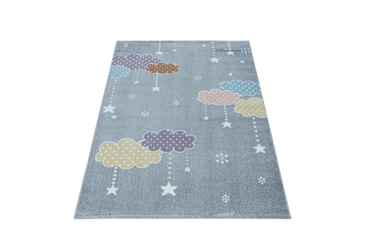 Kinderteppich Teppich für den Flur oder Küche Mond- und Sterne Design, Stilvoll Günstig, Läufer, Höhe: 9 mm von Stilvoll Günstig