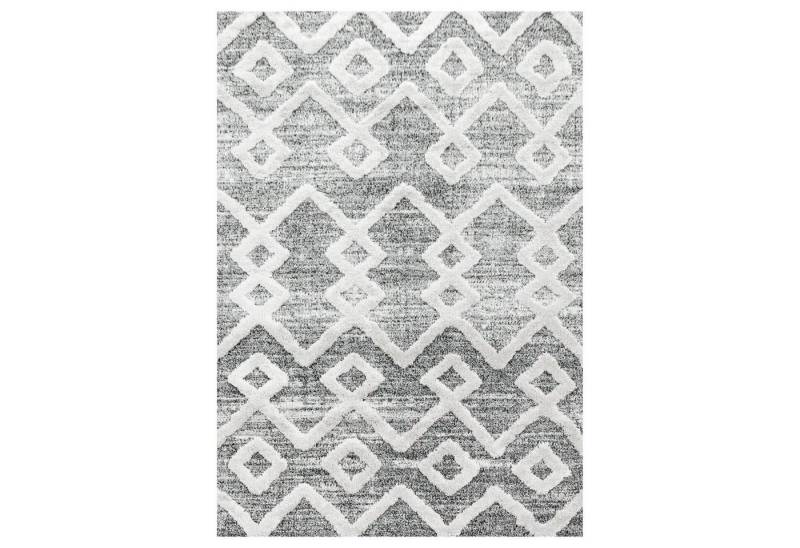 Homtex Hochflor-Teppich, 80 x 250 cm, Modern Designer, Elegante Teppich, Hoch-Tief Effekt 3D Boho Teppich von Homtex