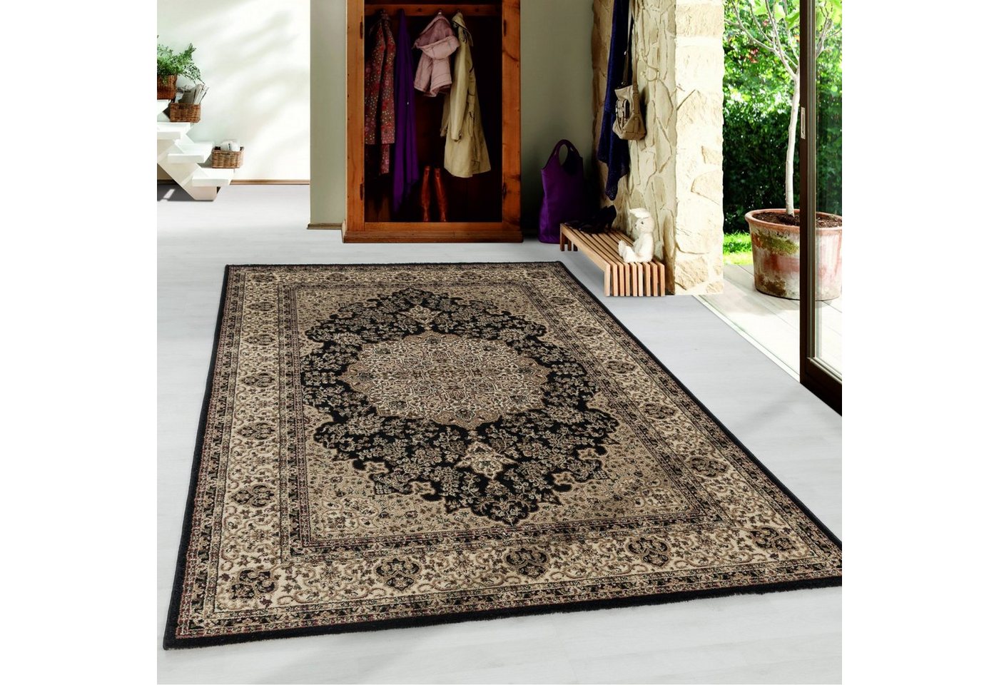 Orientteppich, Homtex, 80 x 150 cm, Orientteppich kurzflor Orientalisch Traditional Höhe 9mm Orient-Dekor von Homtex