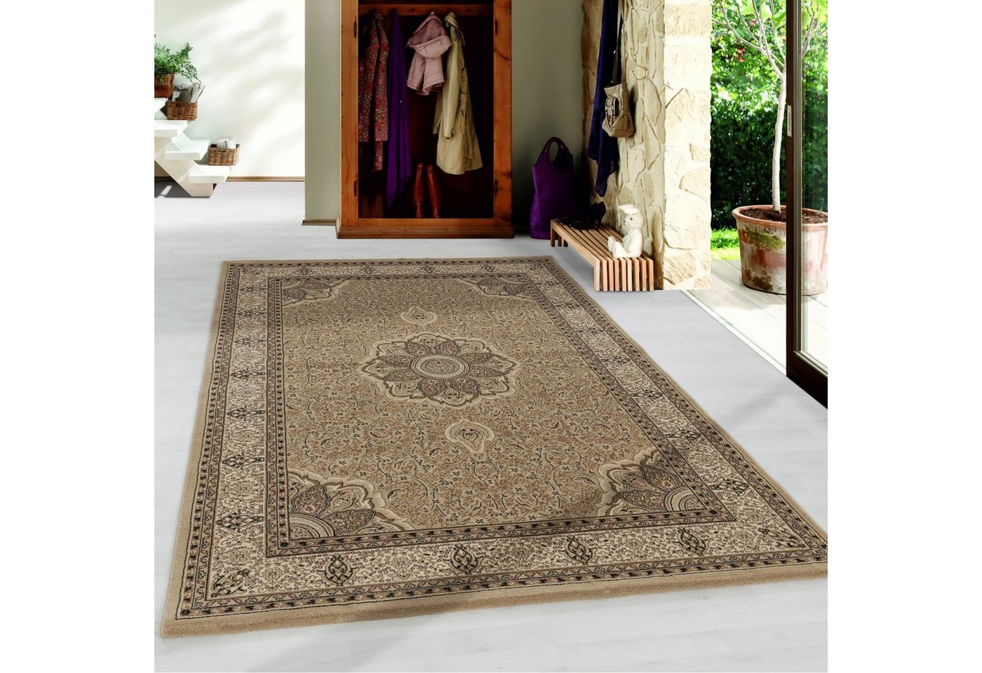 Orientteppich, Homtex, 80 x 150 cm, Orientteppich kurzflor Orientalisch Traditional Höhe 9mm Orient-Dekor von Homtex