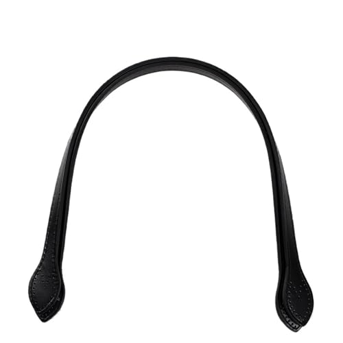 Ayztantine Leder Taschenhenkel 2 Stücke Leder Taschengriff Schultertaschengurt Ersatz Handtasche Gürtelgurte DIY Frauen Handgefertigte Taschenzubehör 60 cm(Black) von Ayztantine