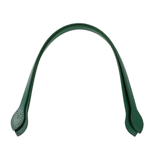 Ayztantine Leder Taschenhenkel 2 Stücke Leder Taschengriff Schultertaschengurt Ersatz Handtasche Gürtelgurte DIY Frauen Handgefertigte Taschenzubehör 60 cm(Green) von Ayztantine