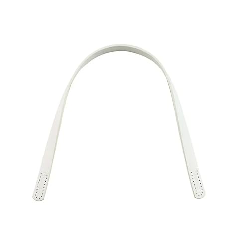 Ayztantine Leder Taschenhenkel 4-teiliger Handtaschengriff, Leder-Umhängetaschengurt, Ersatzgriff for Handtaschen-Umhängetaschengurt, Handtaschen-Zubehör, 60 cm(White) von Ayztantine