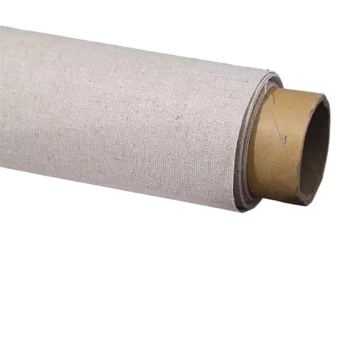 Ayztantine Professionelle Blanko-Leinwandrolle 5M Eine Rolle Leinenmischung Grundierte Leere Leinwand for Schicht Ölgemälde Leinen Kunstbedarf for Künstler(Width 68cm 5M Length) von Ayztantine