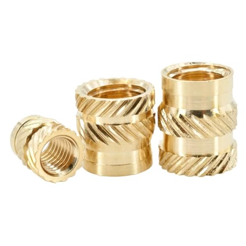 Rändelmuttern Aus Messing M2 M2,5 M3 M4 M5 M6 Messing Hot Melt Muttern Einsätze 3D Drucker Laptop Heizung Hot Melt Kupfer Einsatz Mutter gerändelte eingebettete Einspritzung Insertnut(30PCS,M3xL3xOD4. von Ayztantine