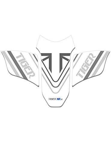 TANKSCHULTZ TANKPAD Harz 3D KOMPATIBEL MIT Triumph Tiger 800 XRX 2015-2017 GP-460(M) (White) von AZgraphishop