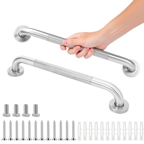 Dusch-Haltegriffe & Badewannensicherheitsgriffe – 304 Edelstahl, strukturierte, rutschfeste Hilfsschienen für Senioren und Mobilitätsunterstützung – Anti-Fall-Badezimmer-Unterstützung für Badewanne Dusch-Haltegriffe & Badewannensicherheitsgriffe – 304 Edelstahl, strukturierte, rutschfeste Hilfsschienen für Senioren und Mobilitätsunterstützung – Anti-Fall-Badezimmer-Unterstützung für Badewanne von Azakio