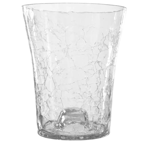 AzaliaDesign Blumentopf Transparent Kristall Glasscherben 14 cm Orchid Blumentopf Orchideen Orchideentopf Übertopf aus Glas Pflanztopf Übertopf aus Glas Blumenkübel Blumenübertopf |ø 14 cm, H 17cm von AzaliaDesign