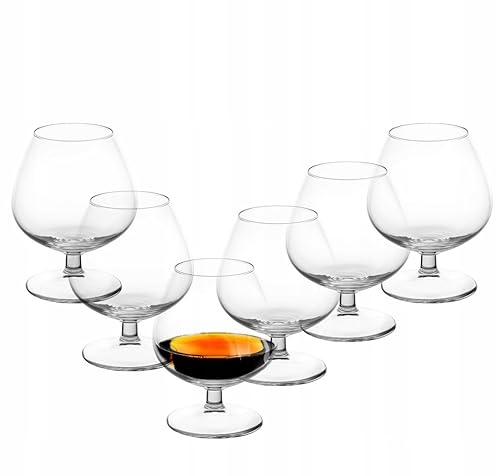 AzaliaDesign Cognac Gläser, Cognacschwenker aus Glas, Diamond, 240 ml von AzaliaDesign