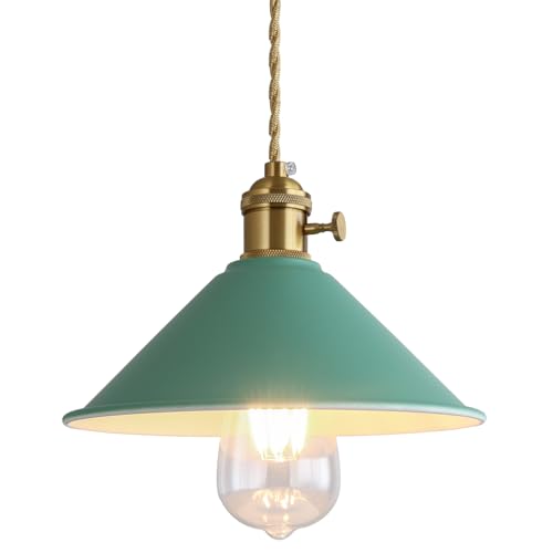 Azanaz Pendelleuchte Hängeleuchte Leuchten Φ 20.5cm mit für E27 Leuchtmittel, Außen Grün und Innen Weiß, für Wohnzimmer Esszimmer Restaurant Keller Untergeschoss usw Azanaz Pendelleuchte Hängeleuchte Leuchten Φ 20.5cm mit für E27 Leuchtmittel, Außen Grün und Innen Weiß, für Wohnzimmer Esszimmer Restaurant Keller Untergeschoss usw von Azanaz