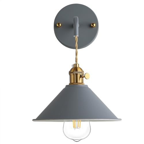 Azanaz Vintage Wandlampe Reto Wandleuchte E27 Antik Wandlicht Metall Spiegelleuchte Spiegellampe Flurlampe Wandbeleuchtung für Wohnzimmer Schlafzimmer Flur Balkon Garten Treppen von Azanaz