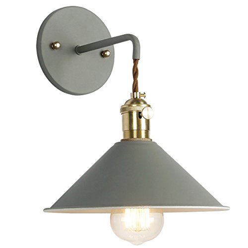 Azanaz Vintage Wandlampe Reto Wandleuchte E27 Antik Wandlicht Metall Spiegelleuchte Spiegellampe Flurlampe Wandbeleuchtung für Wohnzimmer Schlafzimmer Flur Balkon Garten Treppen von Azanaz
