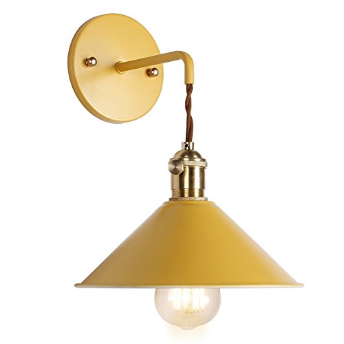Azanaz Vintage Wandlampe Reto Wandleuchte E27 Antik Wandlicht Metall Spiegelleuchte Spiegellampe Flurlampe Wandbeleuchtung für Wohnzimmer Schlafzimmer Flur Balkon Garten Treppen von Azanaz