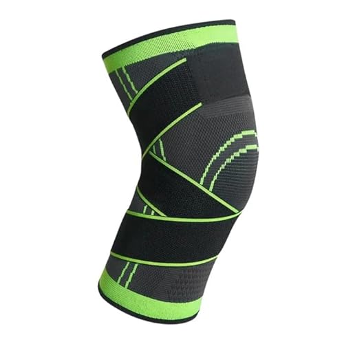Azarton Gesundpurr Orthopedic Knee Brace Kniebandage, verstellbar, atmungsaktiv, für Sport und Arthritis, unterstützt Schmerzlinderung, mit Klettverschluss, für Damen und Herren (3xGrün,M) von Azarton