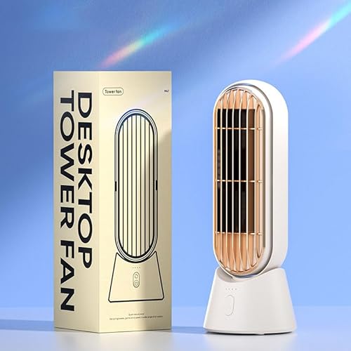 Azarton Libiyi Ace Tragbare Klimaanlage Kühlventilator,Migilife Outfany ChillTop,Festberg V2 Ace Tragbare Klimaanlage Ventilator | Desktop Turmventilator mit 3 Geschwindigkeitsstufen (weiß) von Azarton