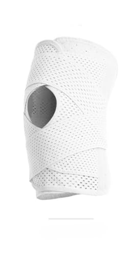 Azarton Orthopulsee FlexGuardd Kniebandage mit seitlichen Federstützen und verstellbaren Spannriemen – Stabilität, Schmerzlinderung und Unterstützung bei Verletzungen und Genesung (Weiß8Generation,M) von Azarton