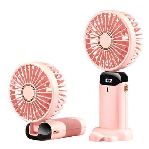 Azarton Ortorex - Handventilator Tragbarer Mini Ventilator Kleiner Taschenventi (Rosa) von Azarton