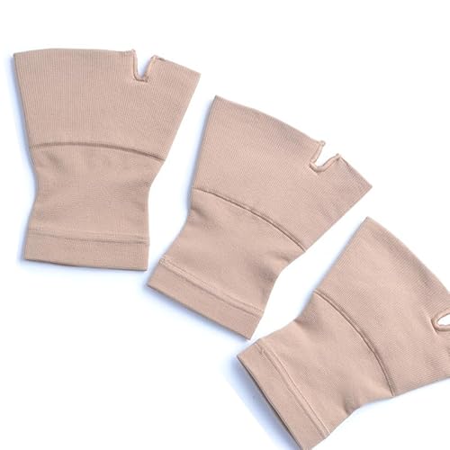 Azarton Ortorexx Handgelenk-Kompressionsmanschette mit Daumenstütze, verstellbar, atmungsaktiv, für Damen und Herren, unterstützt bei Arthritis, Karpaltunnel (Hautfarben,M(14-16CM)) von Azarton